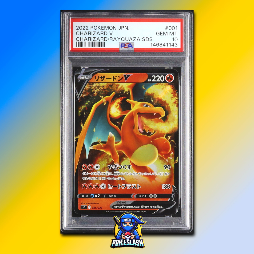 2022 Pokemon Japanese Charizard Vstar VS Rayquaza Vmax Special Deck Set Charizard V 001