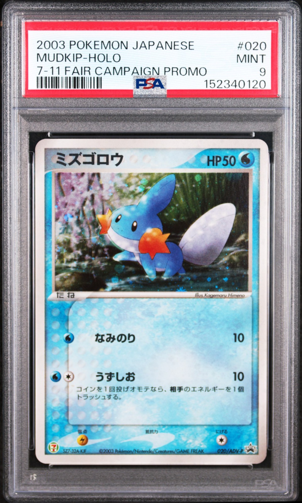 2003 Pokemon Japanese Promo Mudkip-Holo 7-11 Fair Campaign 020