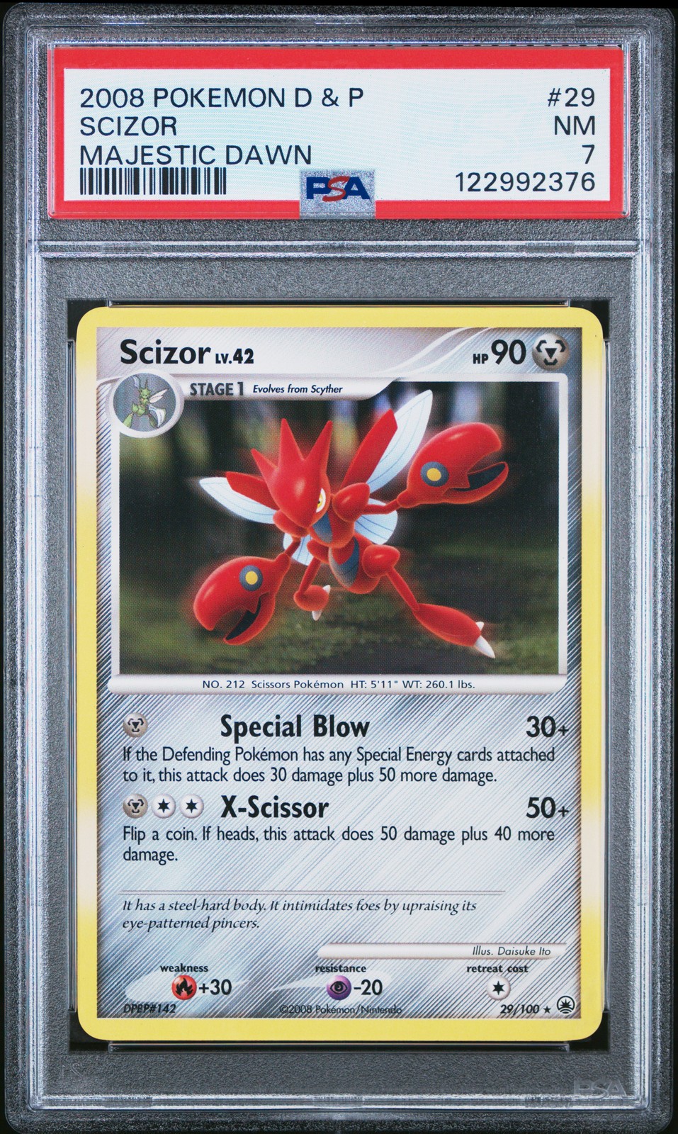 2008 Pokemon Diamond & Pearl Majestic Dawn Scizor 29