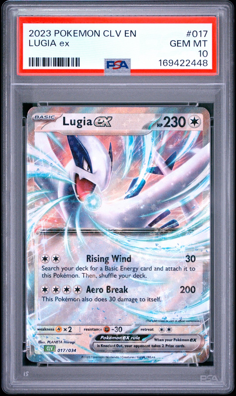 2023 Pokemon CLV-Trading Card Game Classic Venusaur & Lugia EX Deck Lugia EX 017