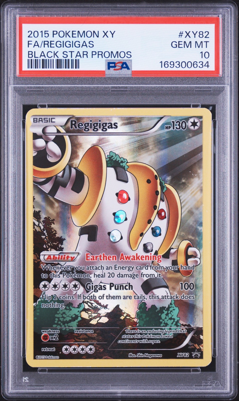 2015 Pokemon XY Black Star Promos Full Art/Regigigas XY82