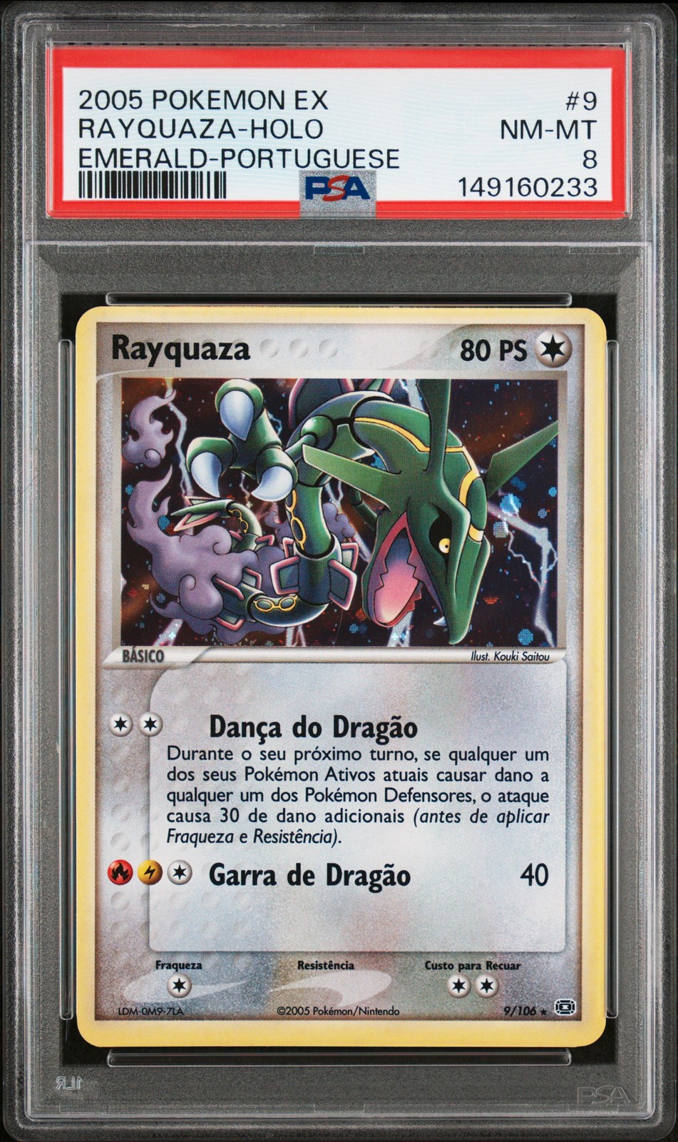 2005 Pokemon EX Emerald Rayquaza-Holo Portuguese 9
