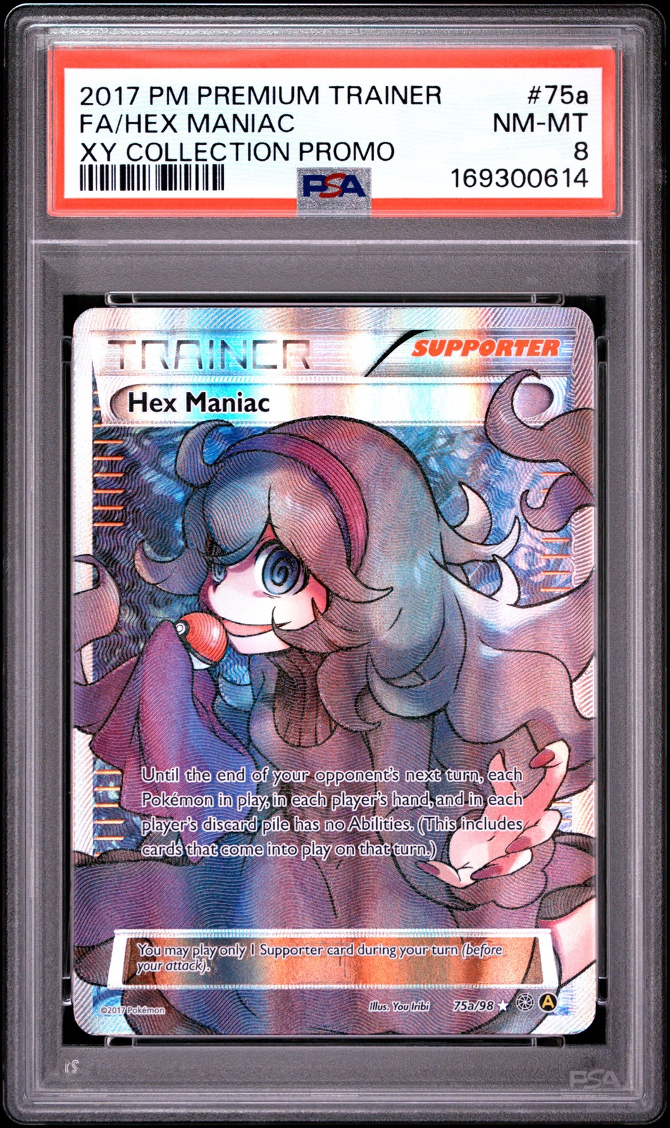 2017 Pokemon Premium Trainer XY Collection Promo Full Art/Hex Maniac 75a