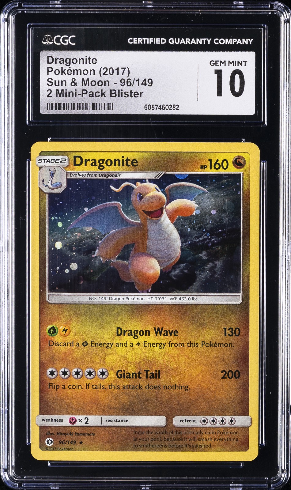 2017 Sun & Moon - English Dragonite 2 Mini-Pack Blister (Cosmos Holo) 96/149