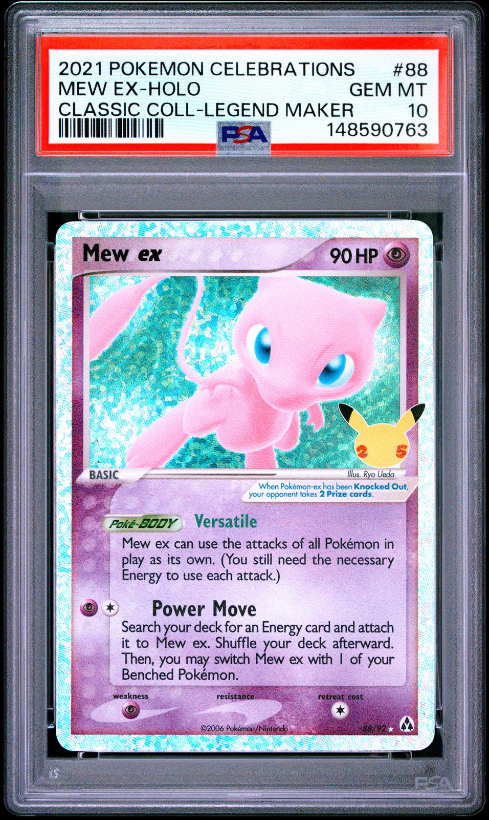 2021 Pokemon Celebrations Classic Collection Mew EX-Holo 88