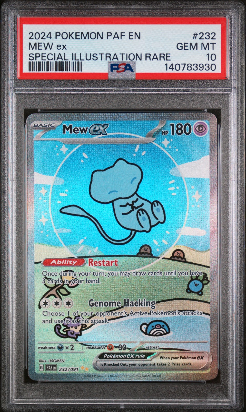 2024 Pokemon Paf EN-Paldean Fates Mew EX Special Illustration Rare 232