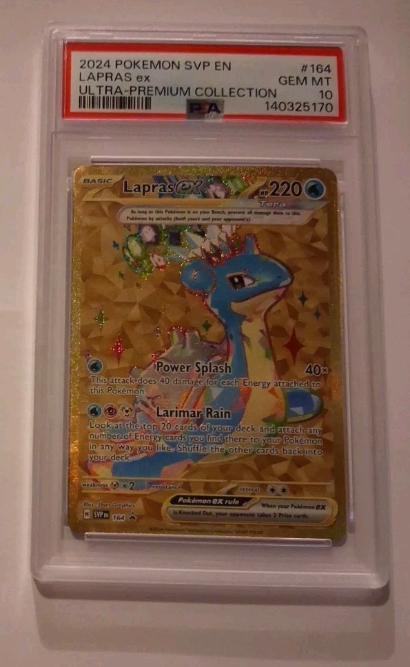 2024 Pokemon Svp EN-SV Black Star Promo Lapras EX Terapagos EX Ultra-Premium Collection 164