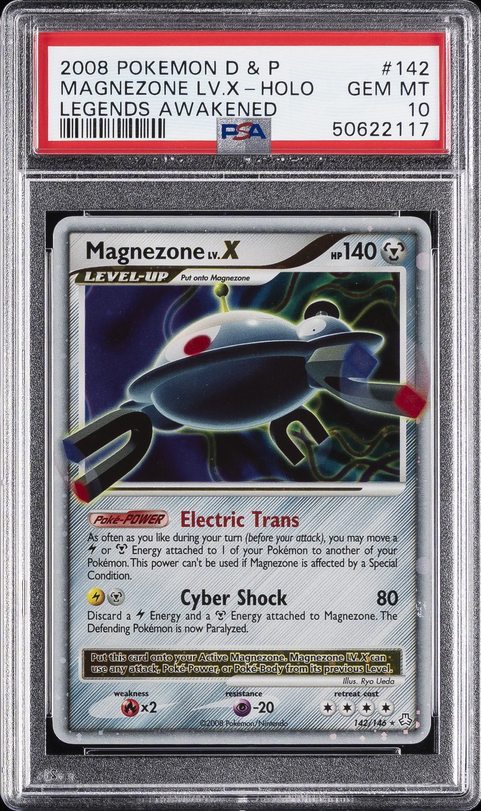 2008 Pokemon Diamond & Pearl Legends Awakened Magnezone LV.X-Holo 142