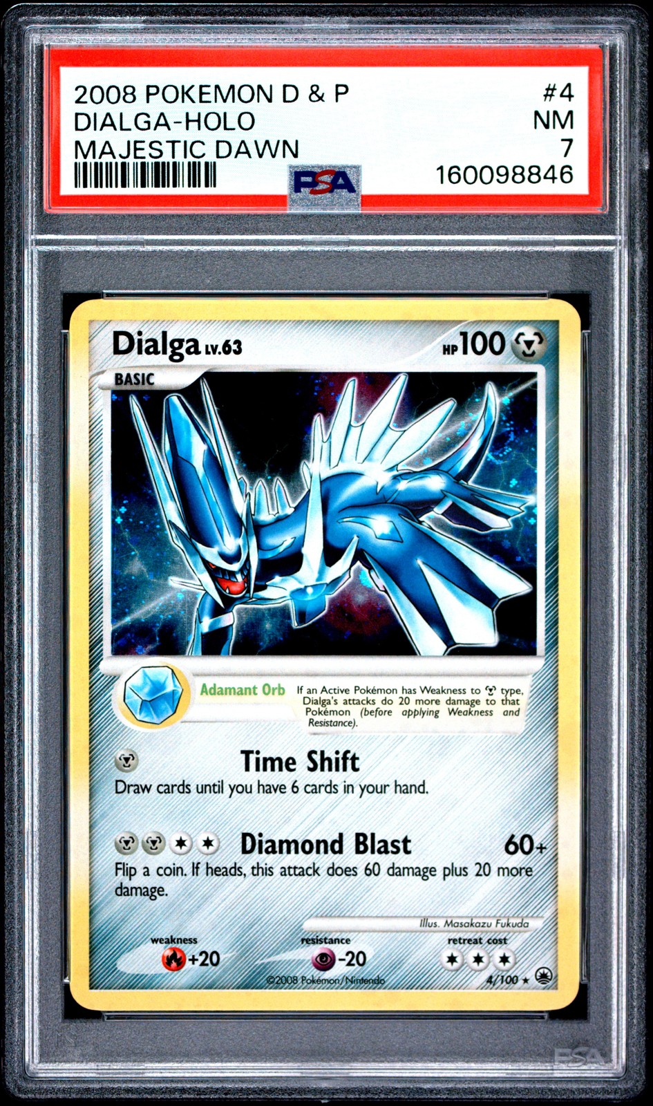 2008 Pokemon Diamond & Pearl Majestic Dawn Dialga-Holo 4
