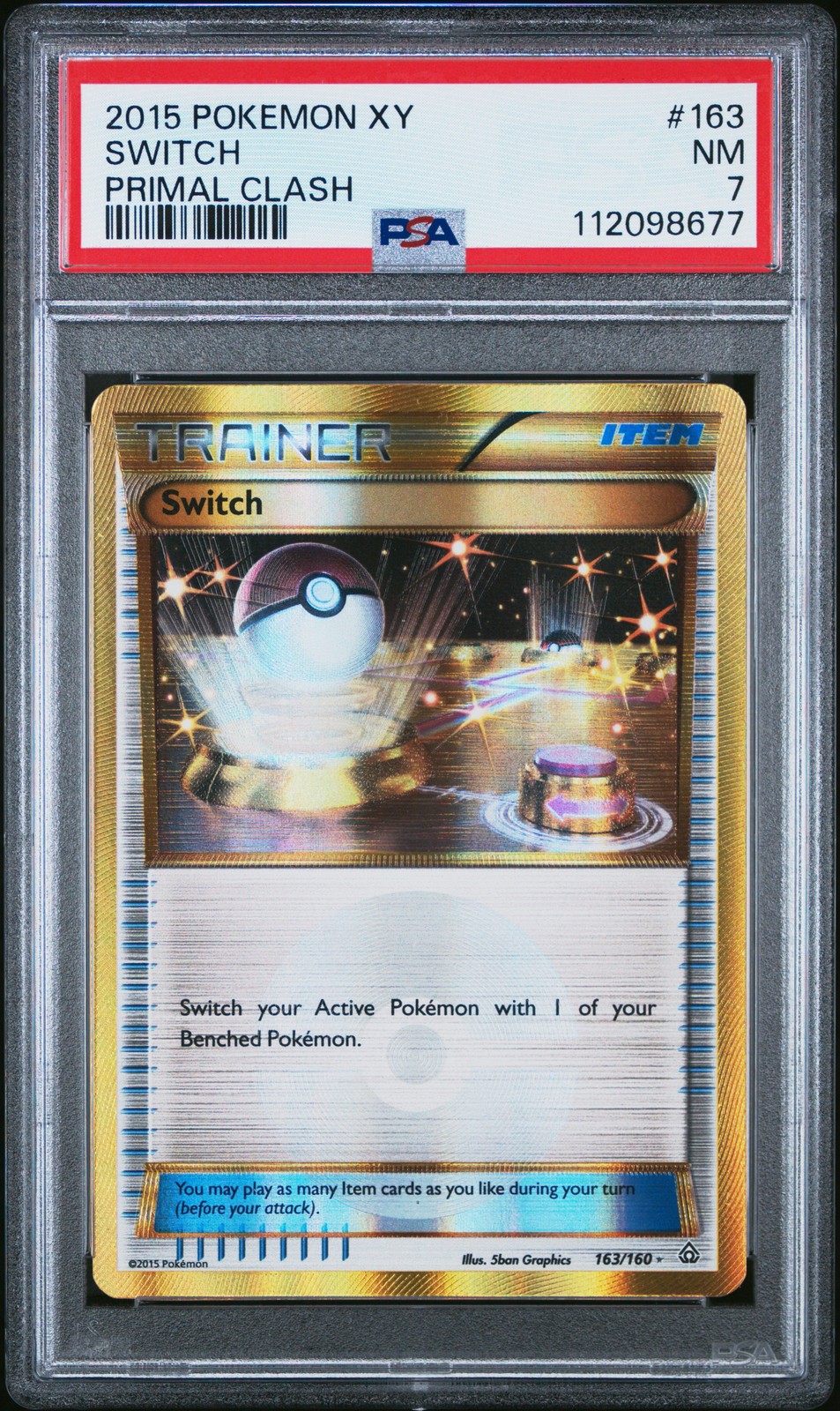 2015 Pokemon XY Primal Clash Switch 163