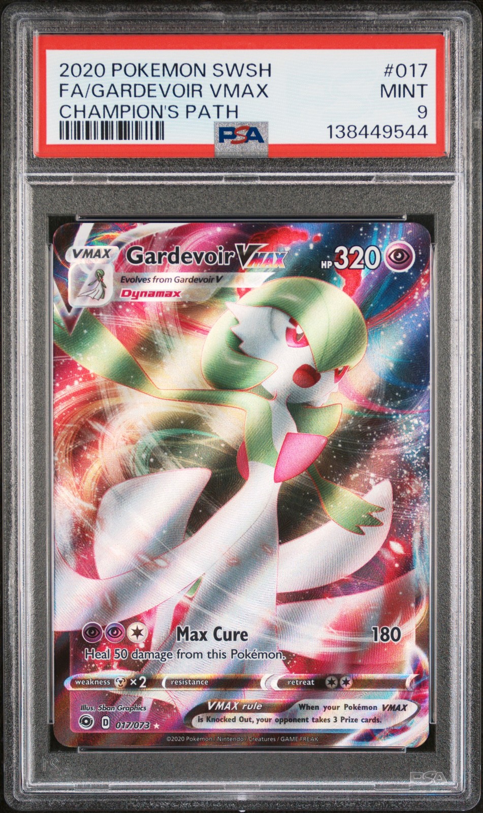 2020 Pokemon Sword & Shield Champion's Path Full Art/Gardevoir Vmax 017