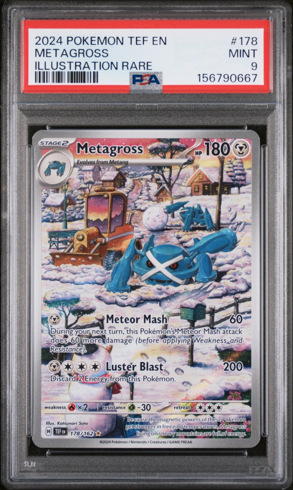 2024 Pokemon Tef EN-Temporal Forces Metagross Illustration Rare 178