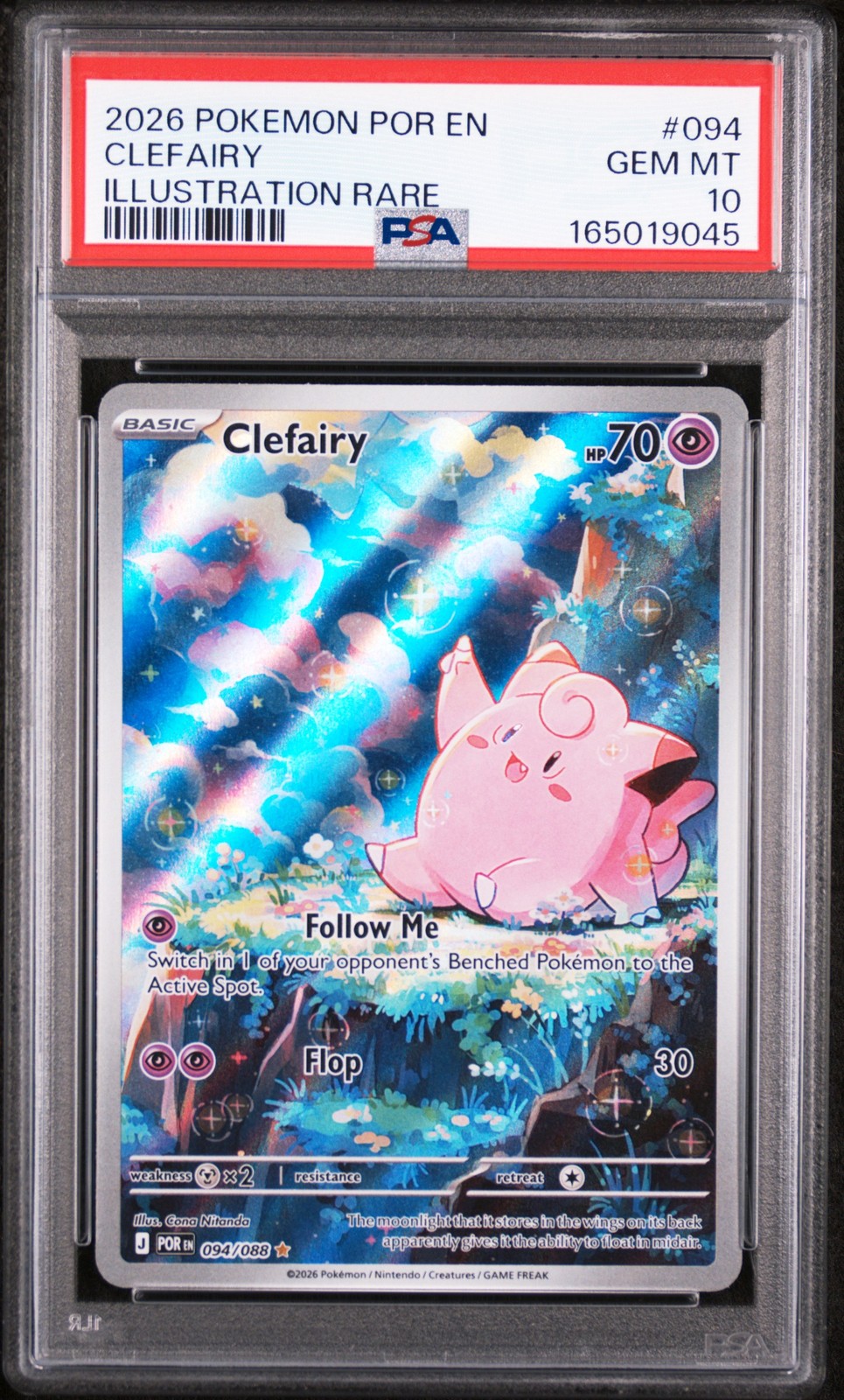 2026 Pokemon Por EN-Perfect Order Clefairy Illustration Rare 094