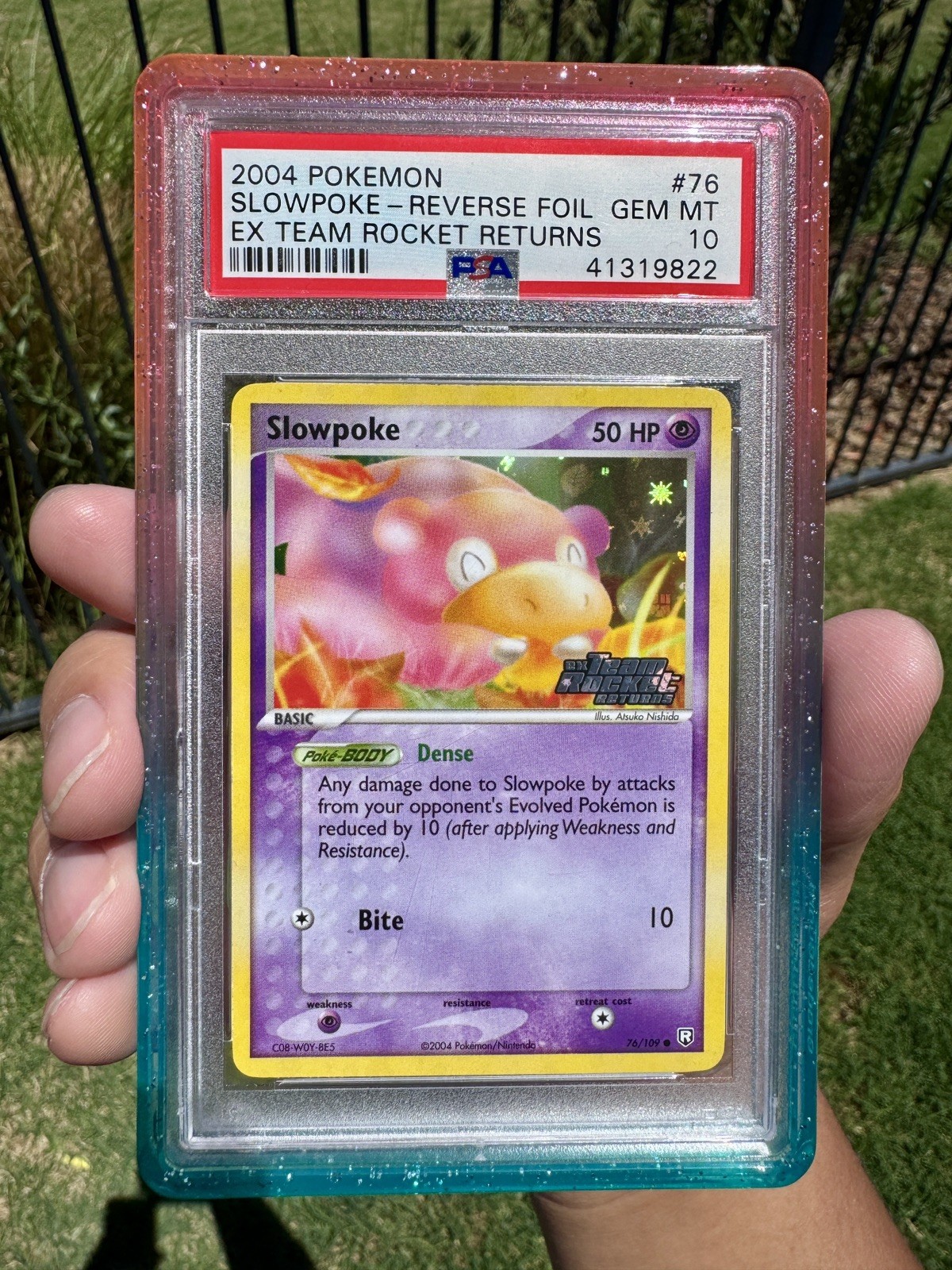2004 Pokemon EX Team Rocket Returns Slowpoke-Reverse Foil 76