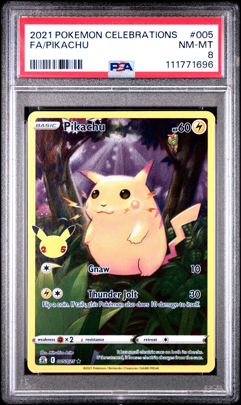 2021 Pokemon Celebrations Full Art/Pikachu 005