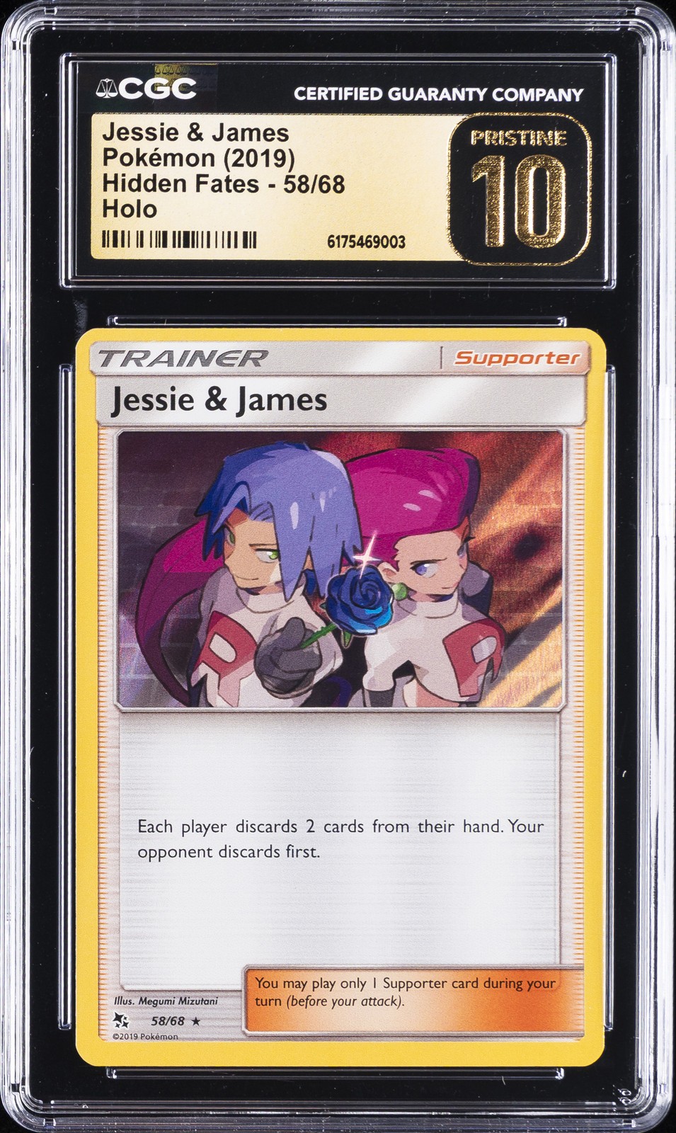 2019 Hidden Fates - English Jessie & James Rare Holo 58/68