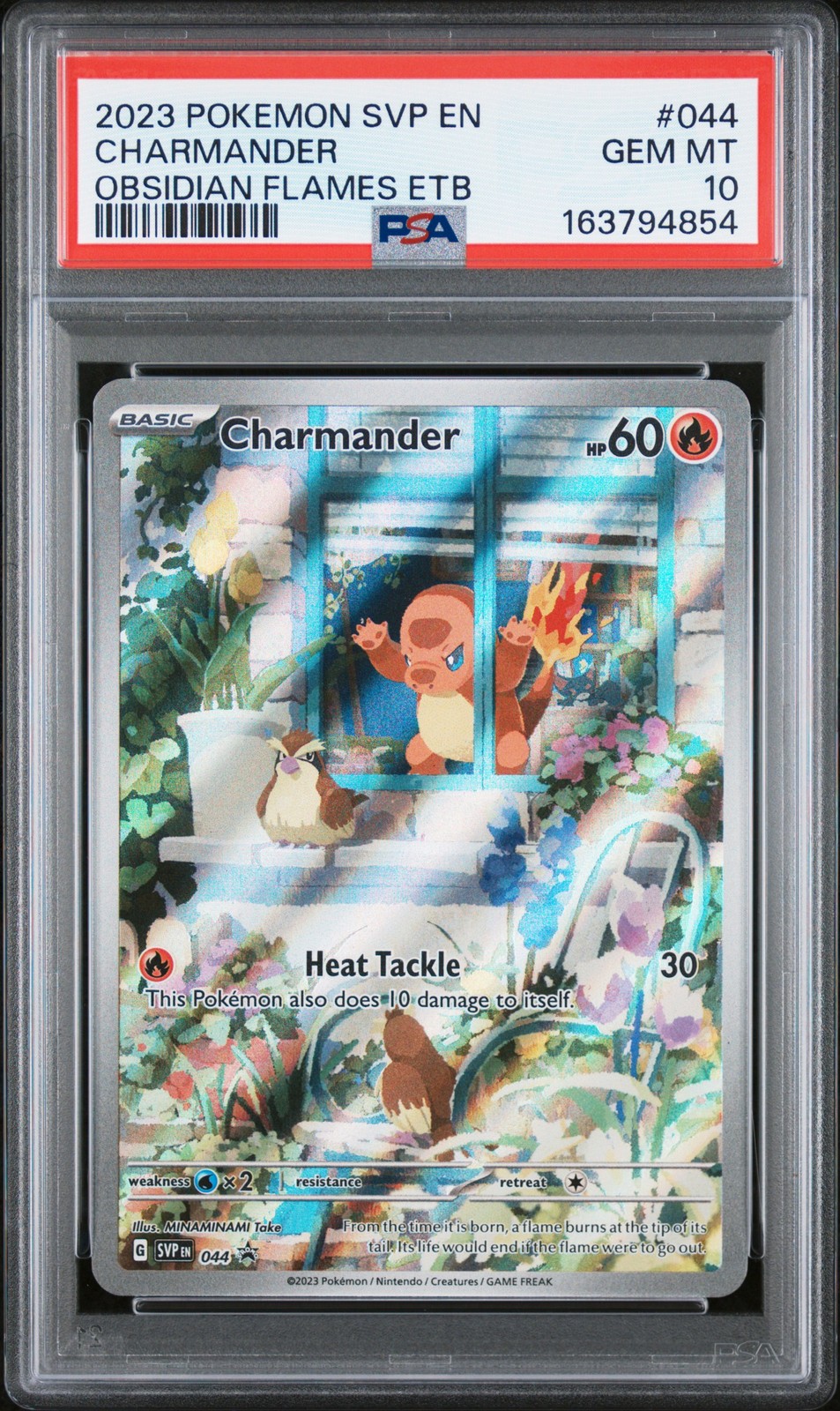 2023 Pokemon Svp EN-SV Black Star Promo Charmander Obsidian Flames Elite Trainer Box 044