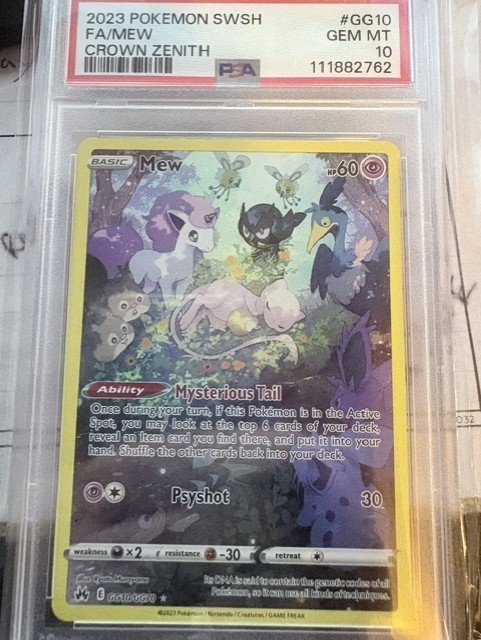 2023 Pokemon Sword and Shield Crown Zenith Full Art/Mew GG10