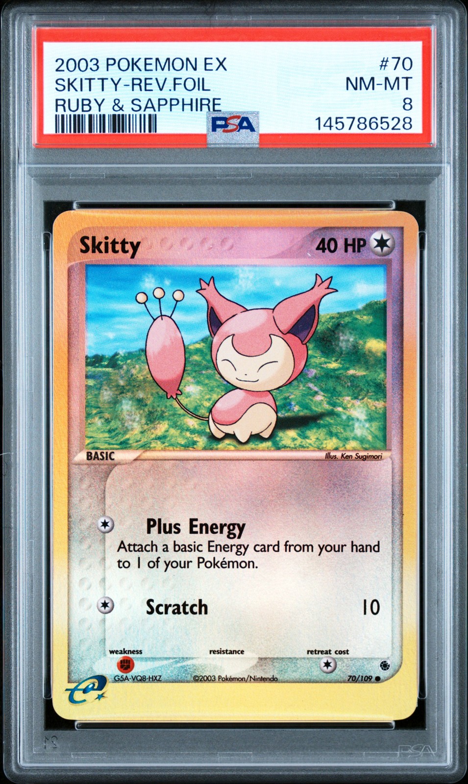 2003 Pokemon EX Ruby & Sapphire Skitty-Reverse Foil 70