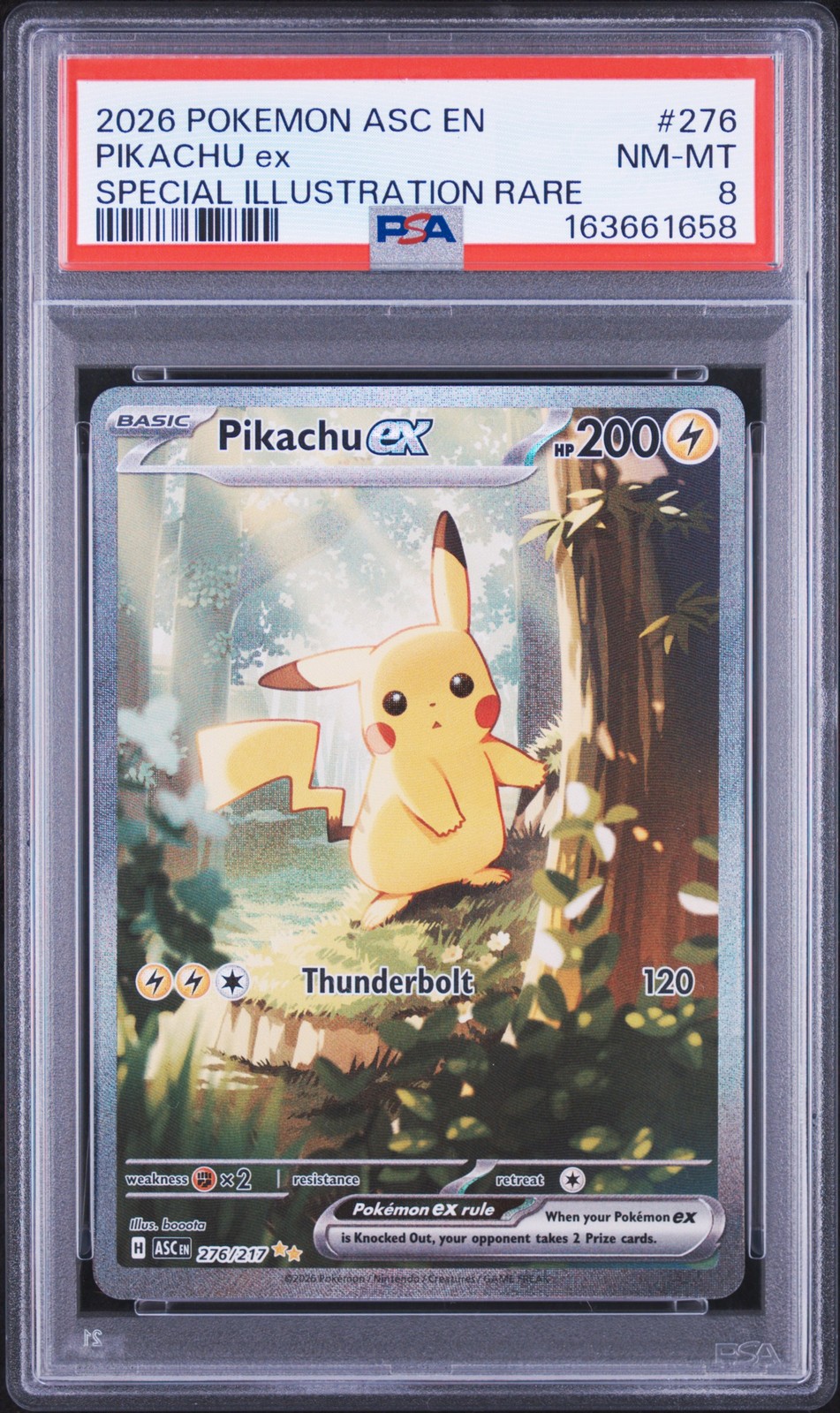2026 Pokemon Asc EN-Ascended Heroes Pikachu EX Special Illustration Rare 276