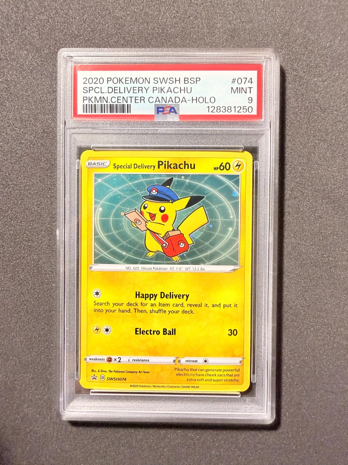2020 Pokemon Swsh Black Star Promo Special Delivery Pikachu-Holo Pokemon Center Canada 074