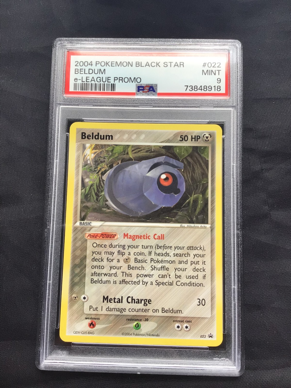 2004 Pokemon Black Star Promo Beldum E-League 022