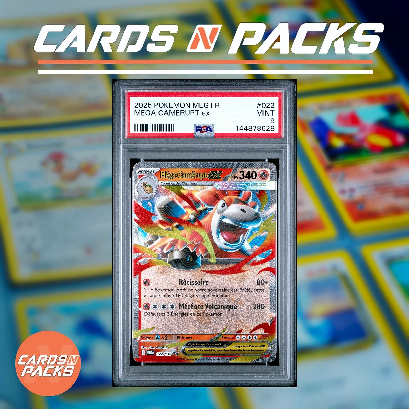 2025 Pokemon French Meg FR-Mega Evolution Mega Camerupt EX 022