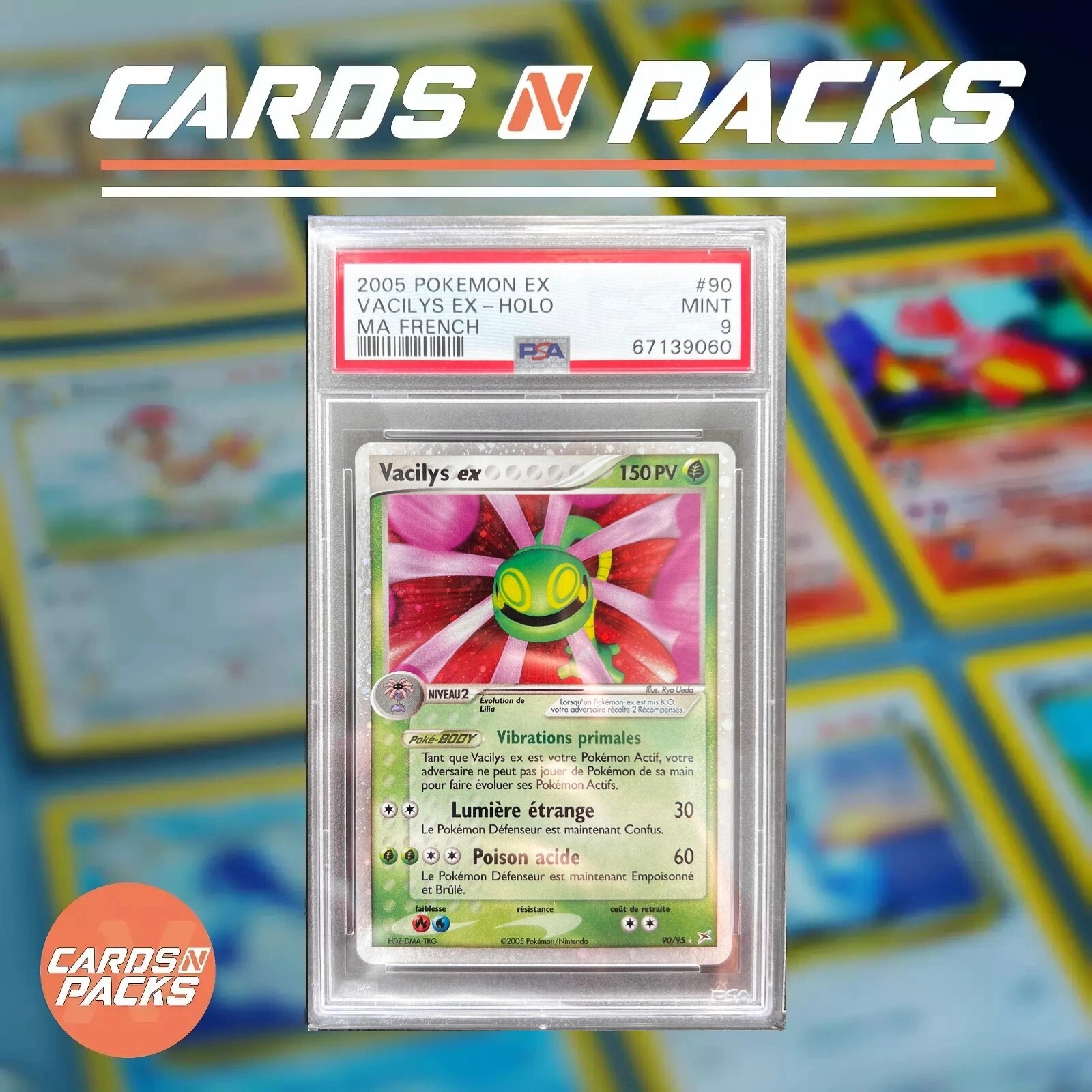 2005 Pokemon French EX Team Magma VS Team Aqua Vacilys EX-Holo 90