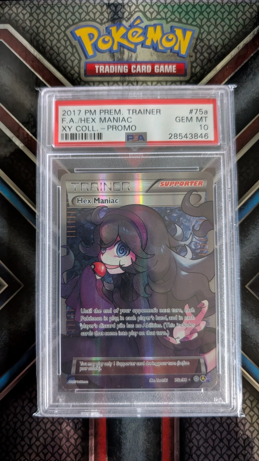 2017 Pokemon Premium Trainer XY Collection Promo Full Art/Hex Maniac 75a