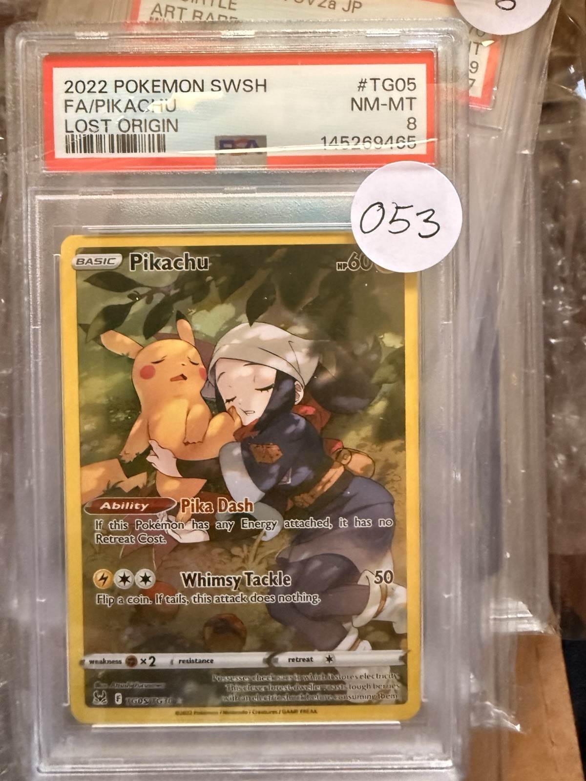2022 Pokemon Sword & Shield Lost Origin Full Art/Pikachu TG05