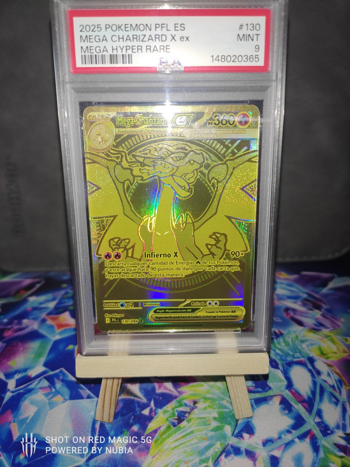 2025 Pokemon Spanish Pfl ES-Phantasmal Flames Mega Charizard X EX Mega Hyper Rare 130