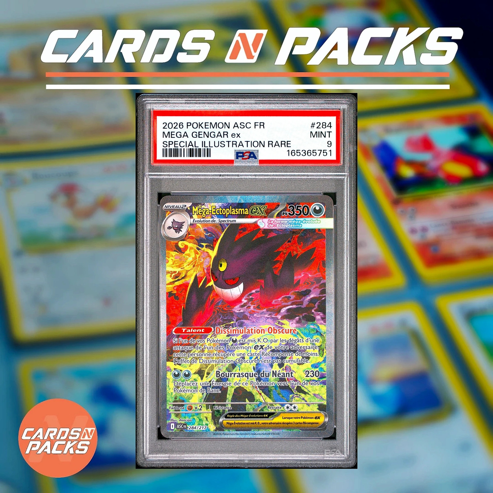 2026 Pokemon French Asc FR-Ascended Heroes Mega Gengar EX Special Illustration Rare 284