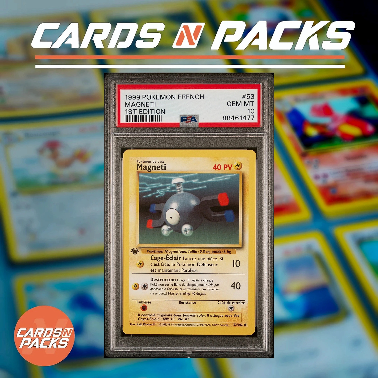 1999 Pokemon French Magneti 1st Edition 53