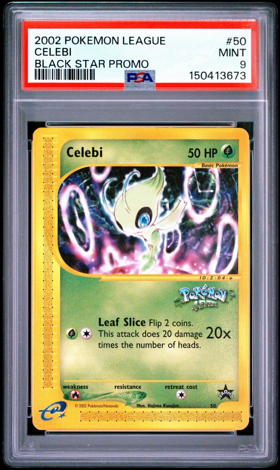 2002 Pokemon League Promo Black Star Celebi 50