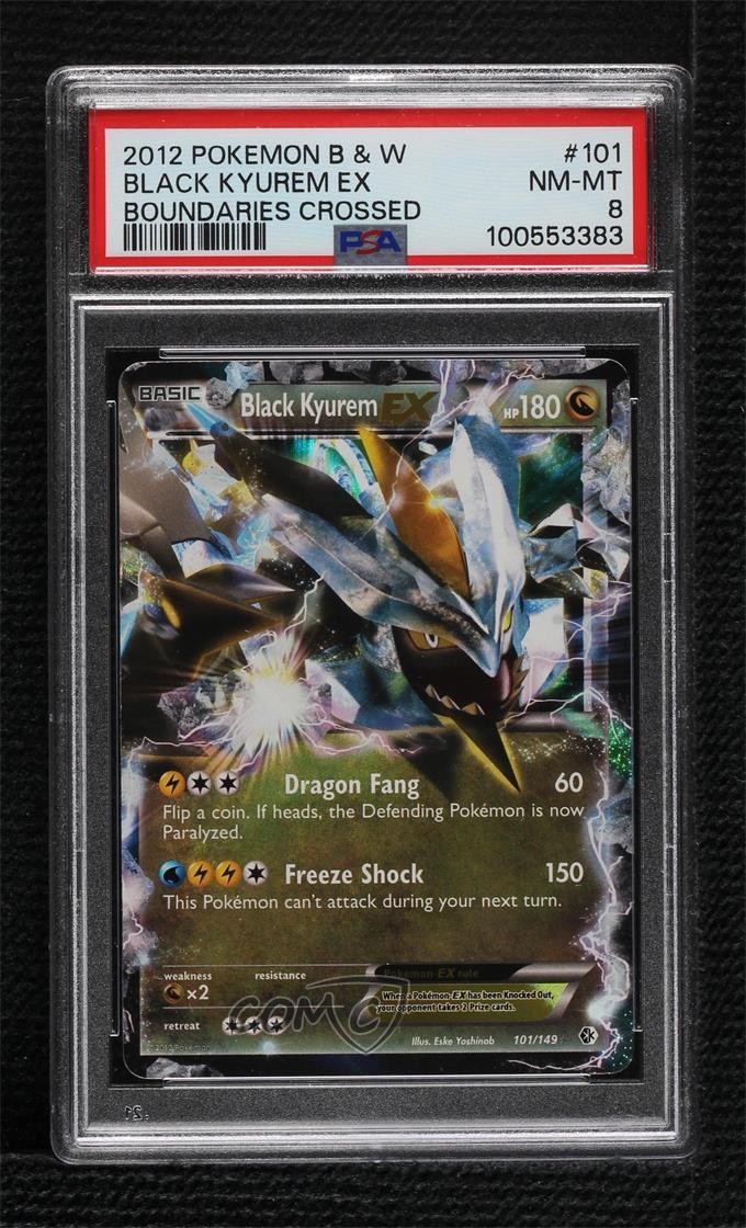2012 Pokemon Black & White Boundaries Crossed Black Kyurem EX 101