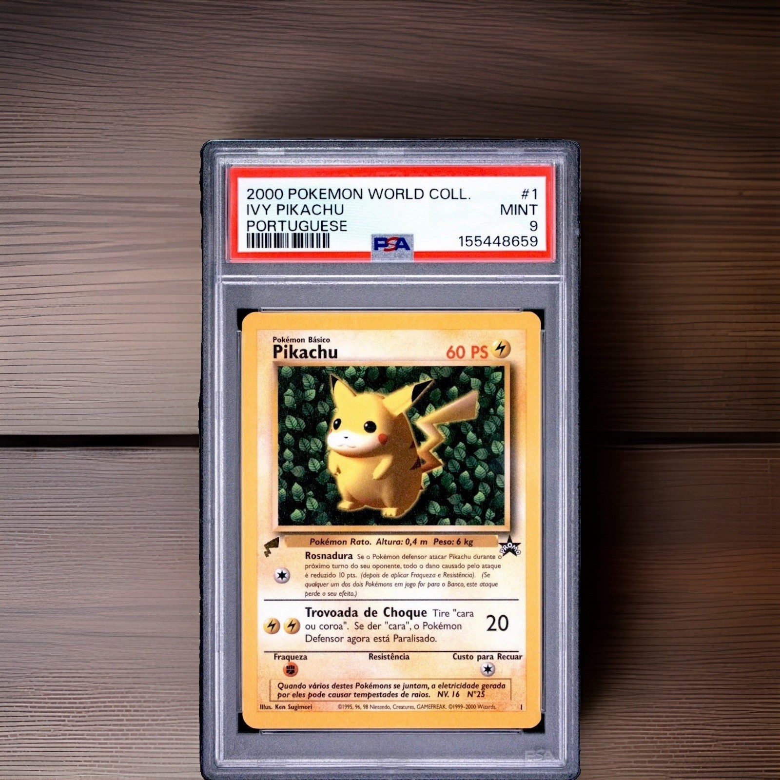 2000 Pokemon Pikachu World Collection Ivy Pikachu Portuguese 1