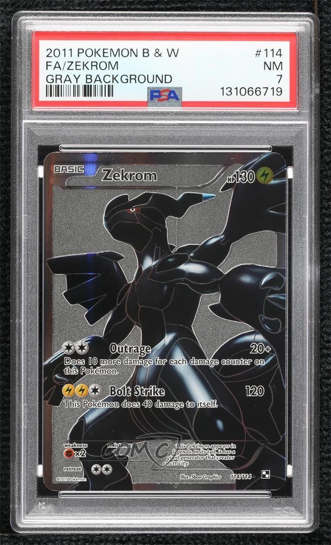 2011 Pokemon Black & White Full Art/Zekrom Gray Background 114