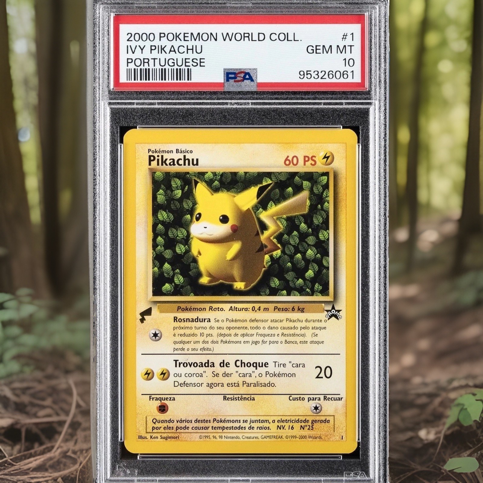 2000 Pokemon Pikachu World Collection Ivy Pikachu Portuguese 1