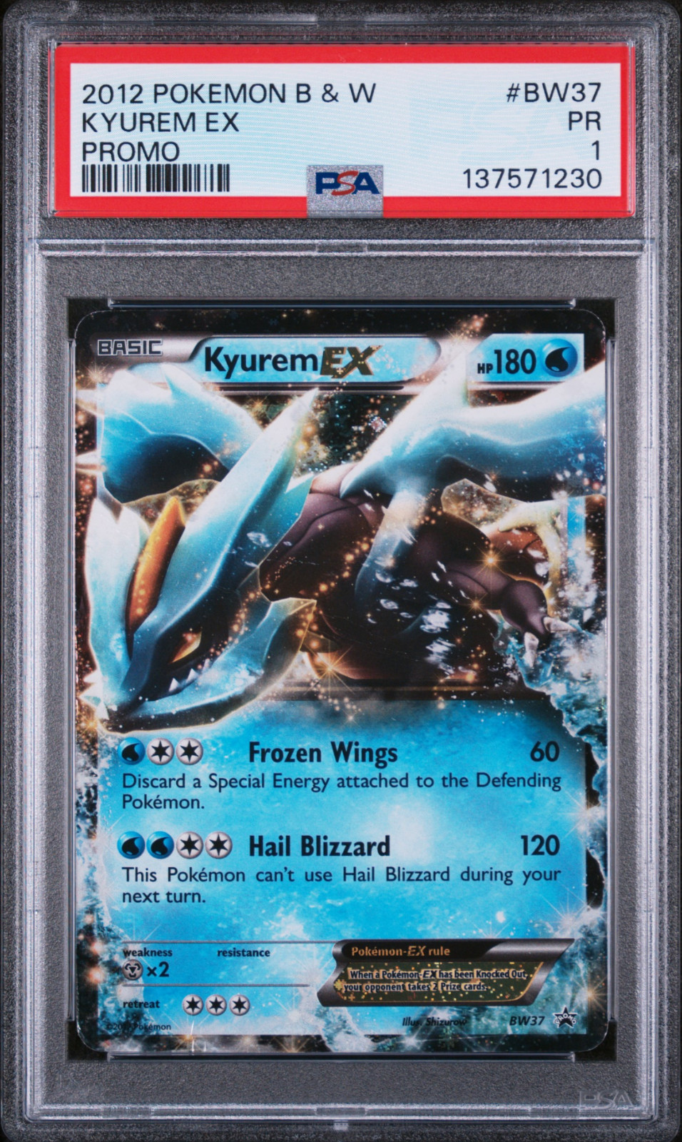 2012 Pokemon Black & White Promo Kyurem EX EX Tin BW37