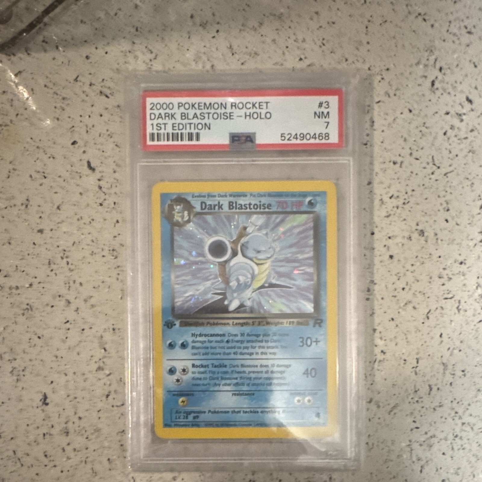 2000 Pokemon Rocket Dark Blastoise-Holo 1st Edition 3