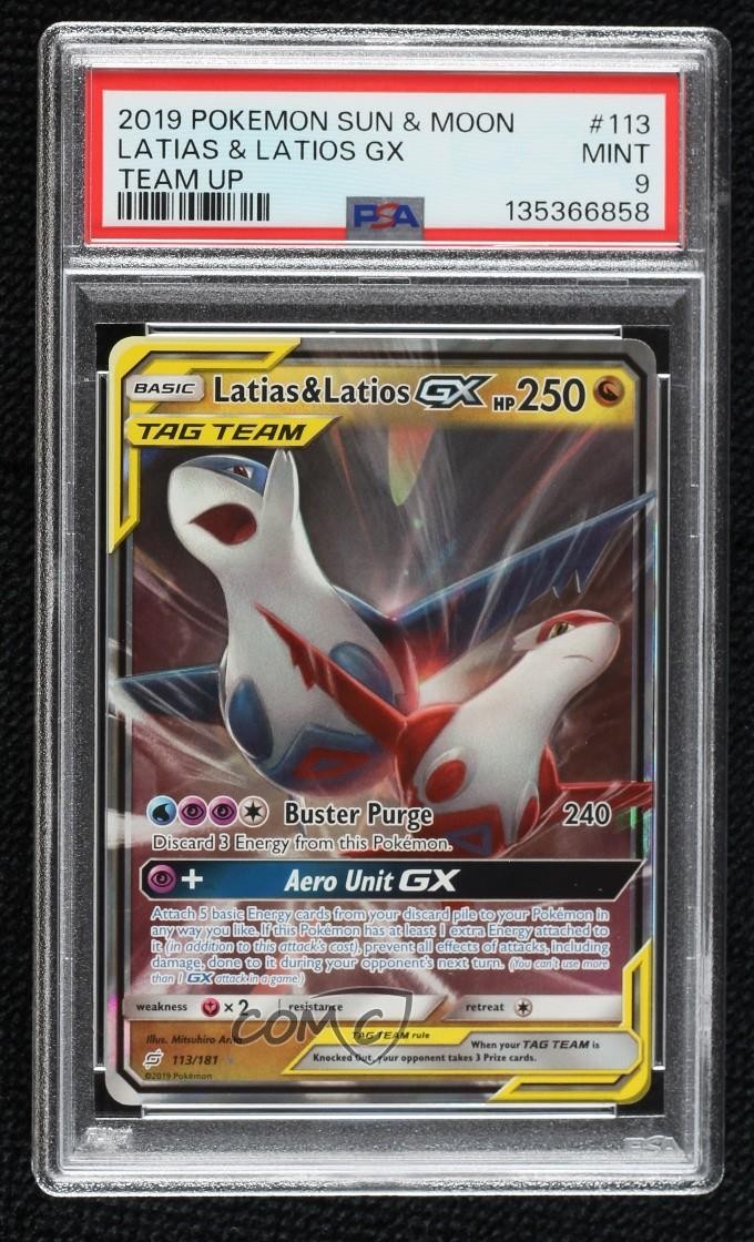2019 Pokemon Sun & Moon Team Up Latias & Latios GX 113
