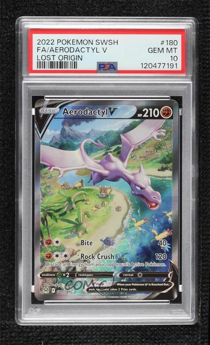 2022 Pokemon Sword & Shield Lost Origin Full Art/Aerodactyl V 180