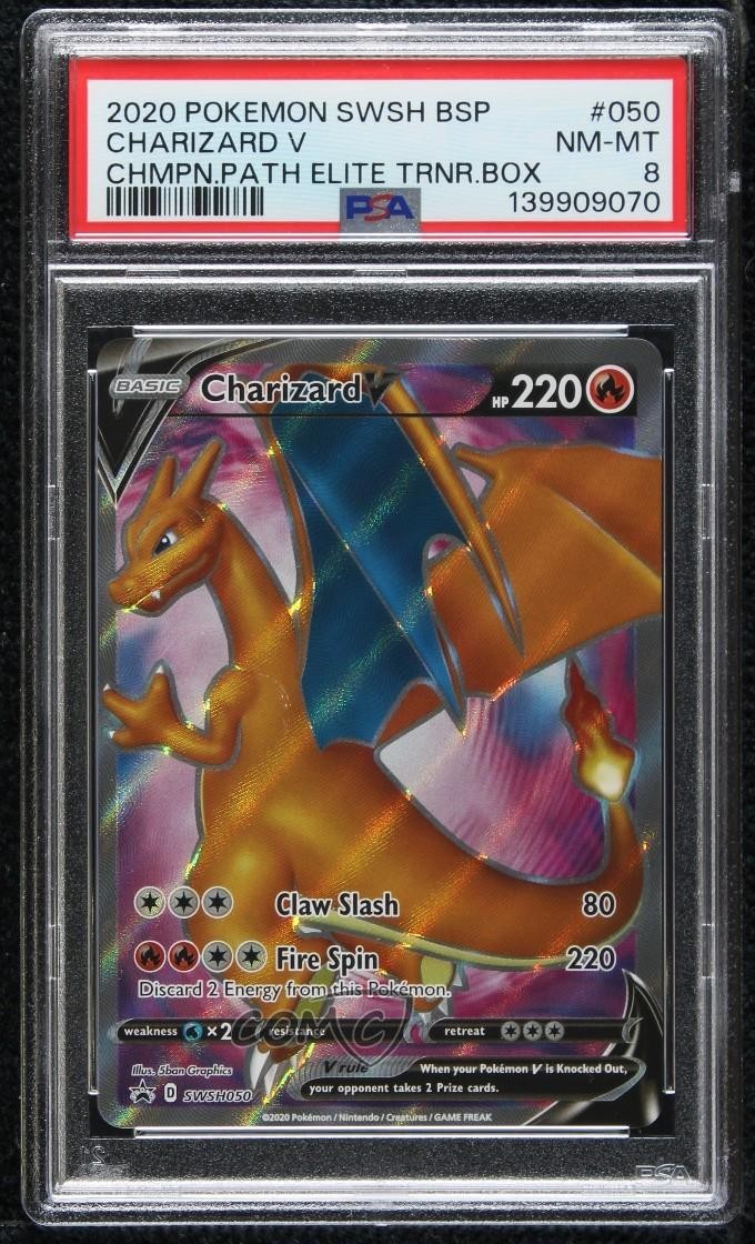2020 Pokemon Swsh Black Star Promo Charizard V Champion's Path Elite Trainer Box 050