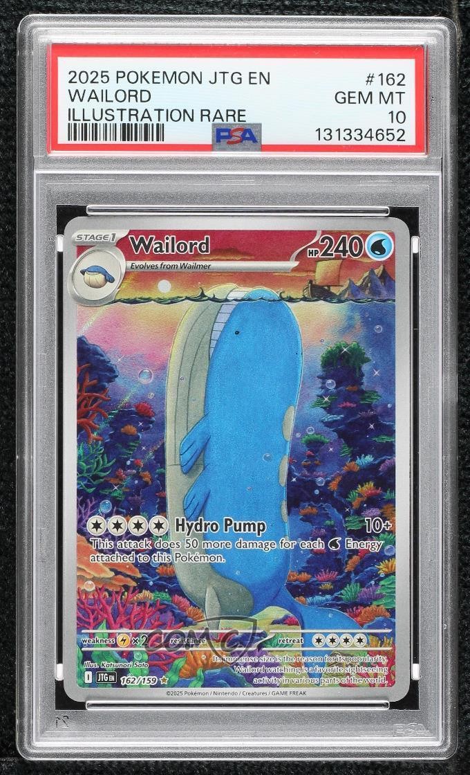 2025 Pokemon Jtg EN-Journey Together Wailord Illustration Rare 162