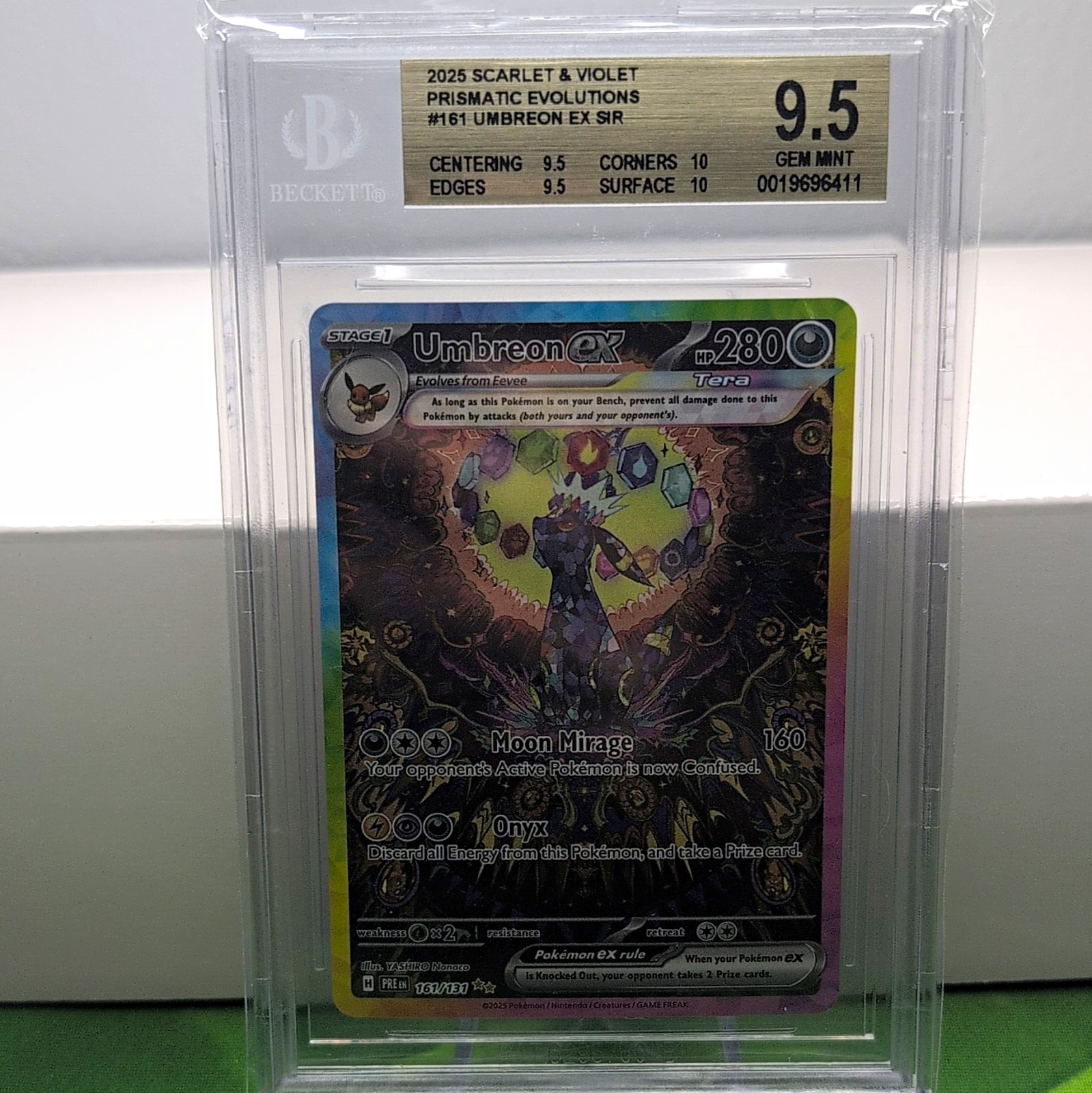 2025 Pokemon TCG Scarlet & Violet Prismatic Evolutions Umbreon ex SIR 161