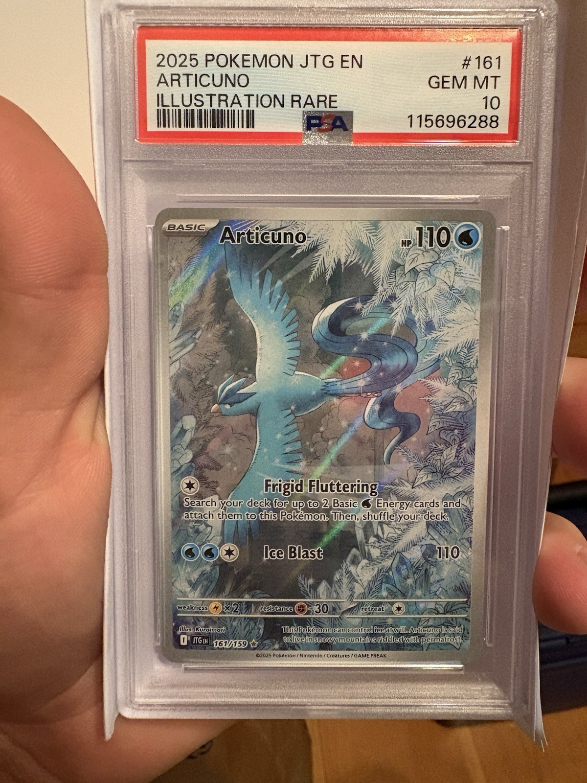 2025 Pokemon Jtg EN-Journey Together Articuno Illustration Rare 161