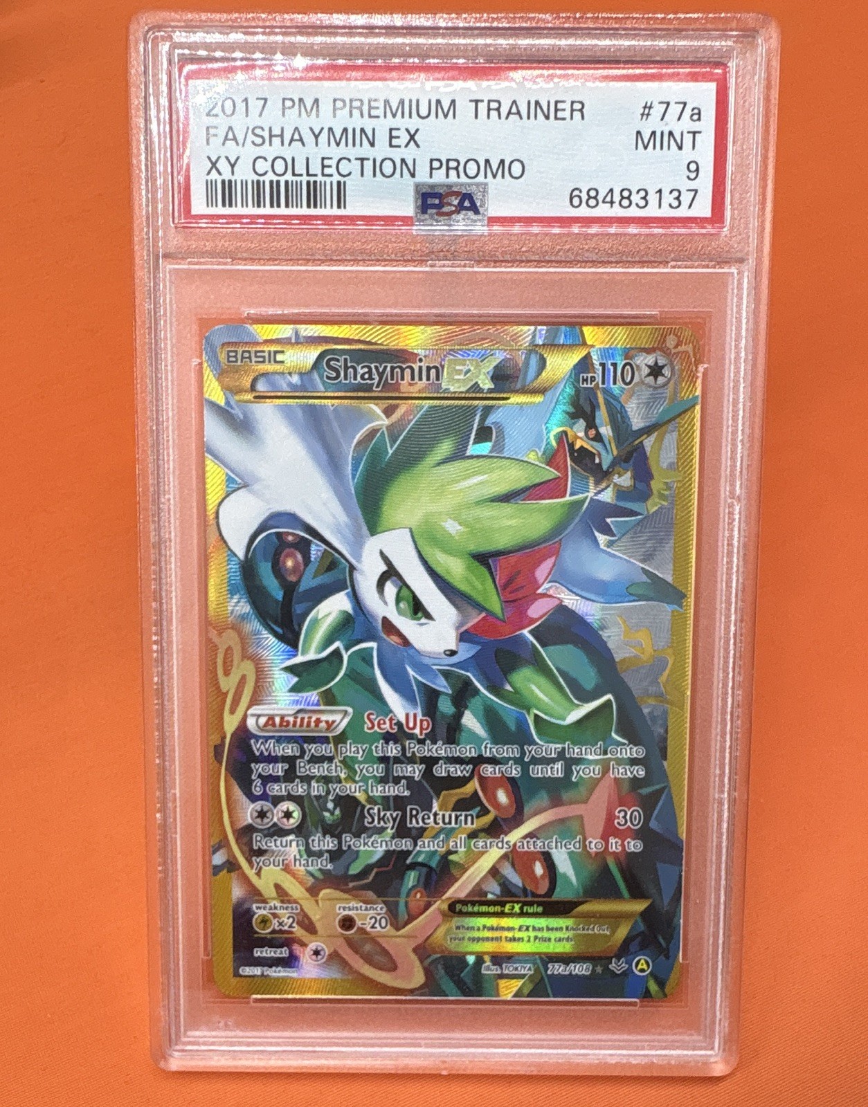 2017 Pokemon Premium Trainer XY Collection Promo Full Art/Shaymin EX 77a