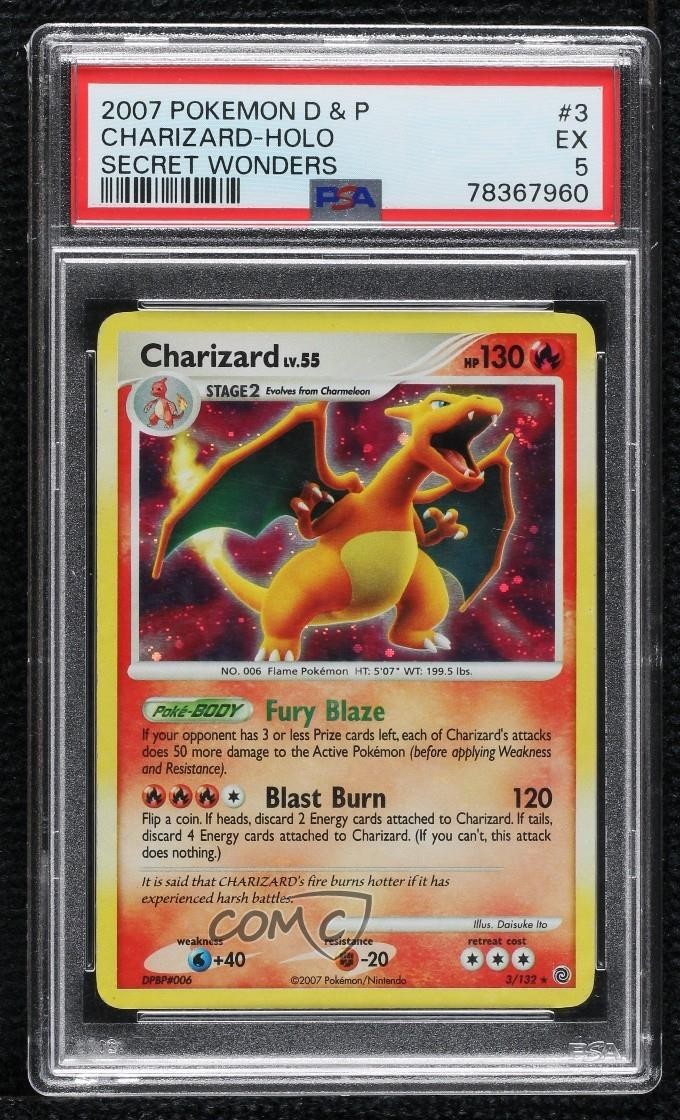 2007 Pokemon Diamond & Pearl Secret Wonders Charizard-Holo 3