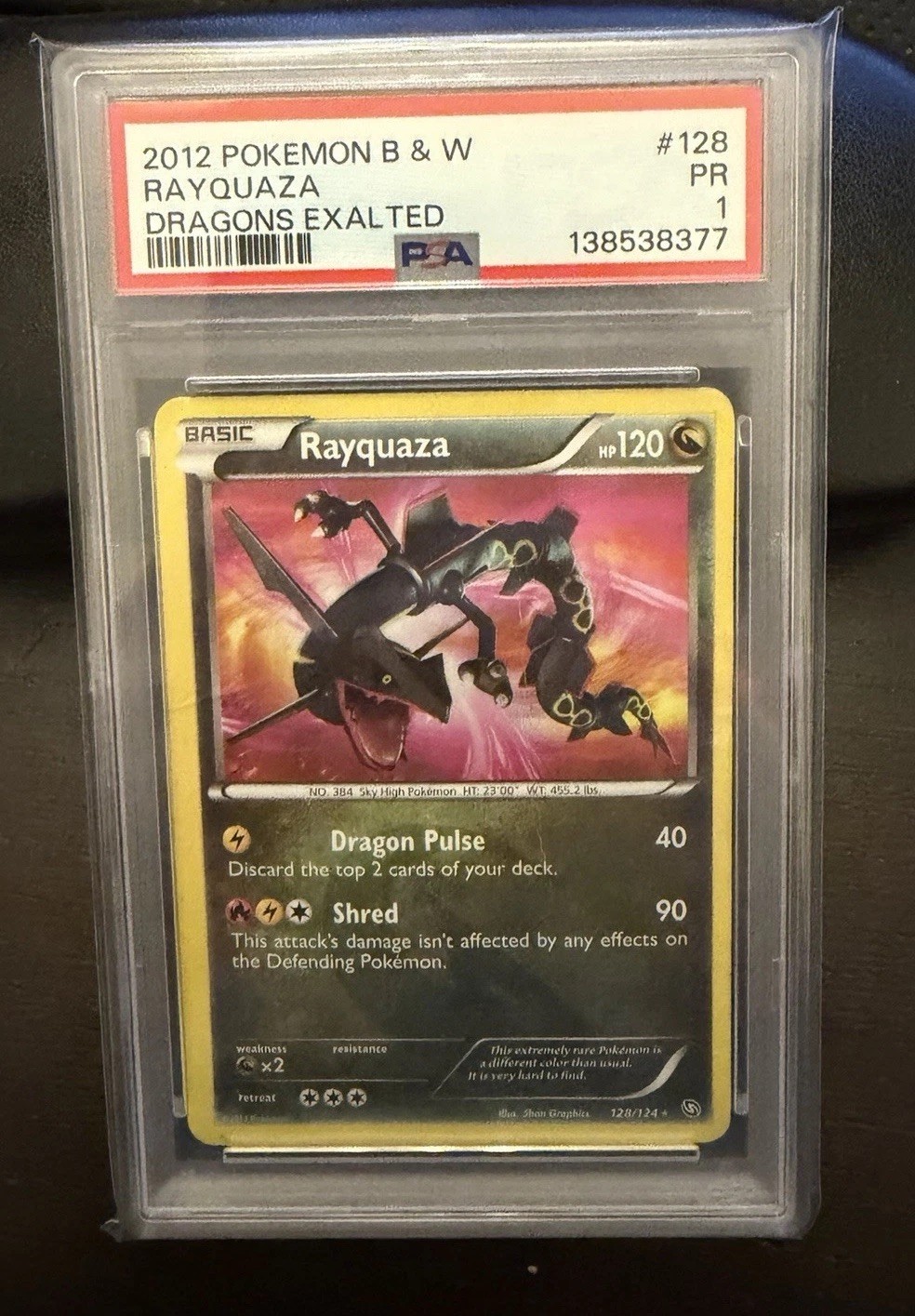 2012 Pokemon Black & White Dragons Exalted Rayquaza 128