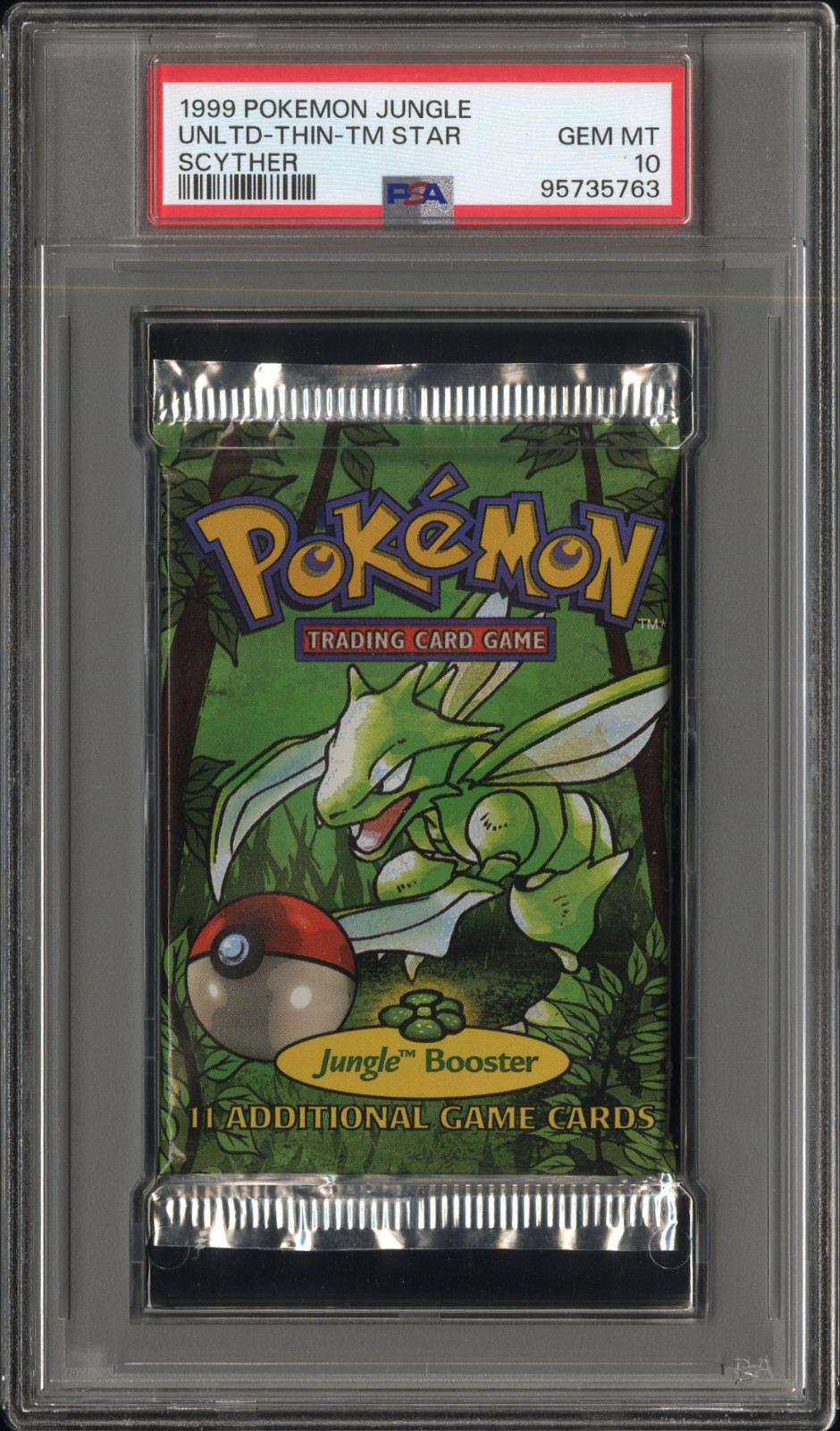 1999 Pokemon Jungle Pack Foil Unlimited-Thin Font-TM Star-Scyther